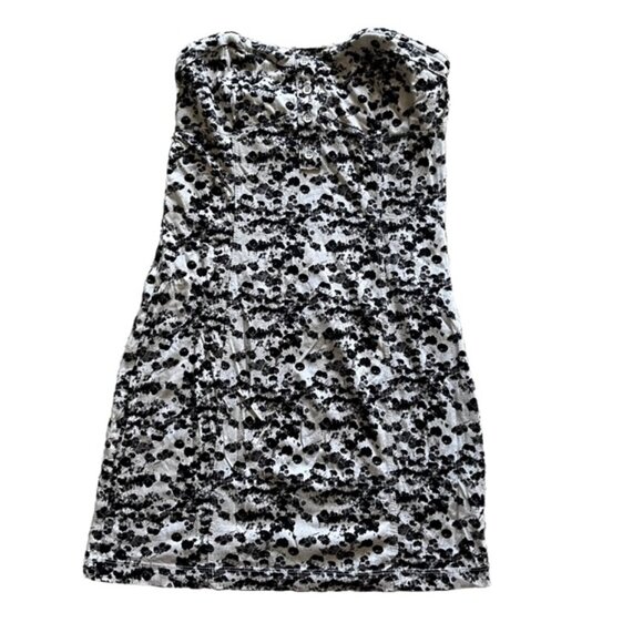 Volcom Strapless Mini Dress Black and White Size Small - Picture 1 of 4